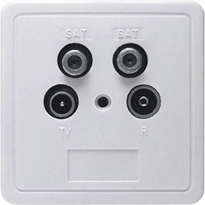 Afbeelding van Axing SSD 4 00 Antennedoos Twin Inbouw (in muur) Steekleidingdoos