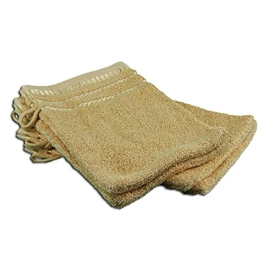 Afbeelding van Gözze Berlin 101 0885 A1 Set van 4 washandjes, 100% katoen, 17 x 24 cm, beige