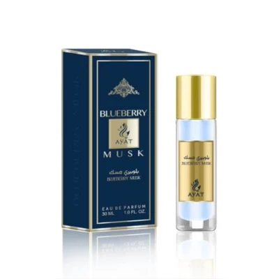 Afbeelding van Ayat Perfumes Eau de Parfum MUSK 30ml EDP Orientale Arab Idée Cadeau Original Pour Homme et Femme Parfums Miniature Fabriqué Conçu à Dubaï (Blueberry Musk)