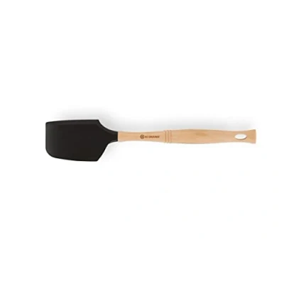 Afbeelding van Le Creuset Silicone Pro Grote Spatel In Ebbenzwart 33cm