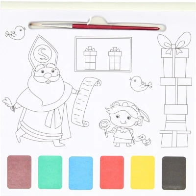 Afbeelding van Waterverf Kleurblok Sinterklaas