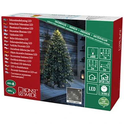 Afbeelding van Konstsmide 6382 190 LED engelenhaar Druppel Warmwit Transparant
