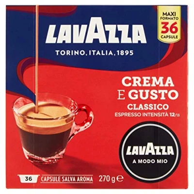 Afbeelding van Lavazza A Modo Mio Crema e Gusto, Koffiecapsule, Espresso, Medium roast, Mio, 36 kopjes, 12/13