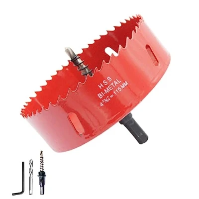 Afbeelding van LAIWEI Gatzaagset van snelstaal (HSS) met houder, voor hout en metaal, 115 mm