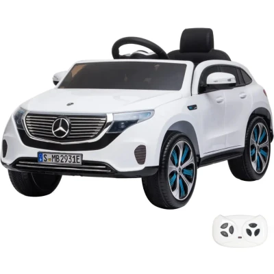 Afbeelding van Mercedes EQC400 Elektrische Kinderauto 1 tot 6 jaar 12 Volt Wit