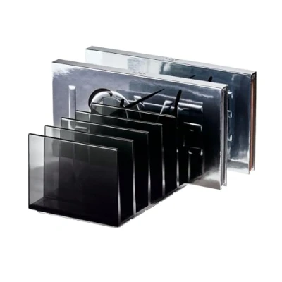 Afbeelding van iDesign Make up Palet Organizer, 20.3 x 10.2 7.6 cm, Smoke iDesi
