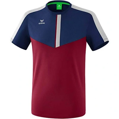 Afbeelding van Erima Squad T shirt new navy/bordeaux/silver grey 128 / L