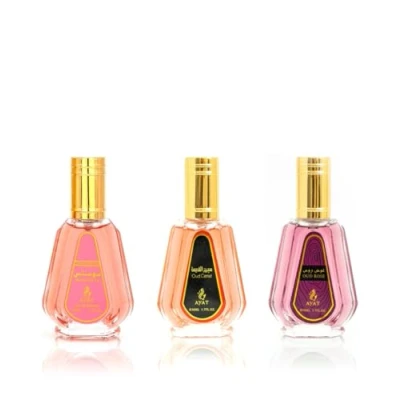 Afbeelding van AYAT PERFUMES Arab Eau de Parfum Spray 50 ml Gemengd Voor Dames Heren Gemaakt in Dubai Oosterse Geur (Moments &amp; Oud Cherry Rose)