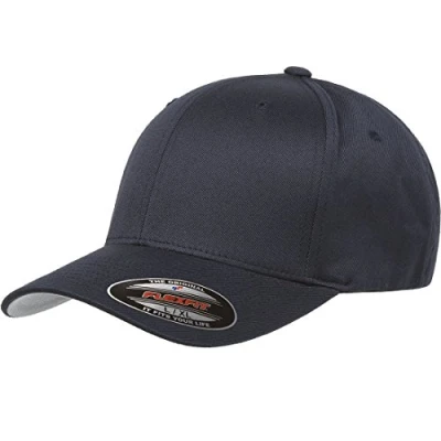 Afbeelding van Flexfit herenmuts van gekamde wol Large, Blu marino scuro, S M