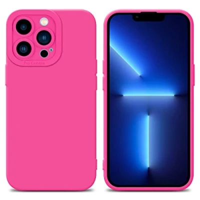 Afbeelding van Cadorabo Hoesje geschikt voor Apple iPhone 13 PRO MAX in Fluid HOTPINK Beschermhoes gemaakt van flexibel TPU silicone Cover Case