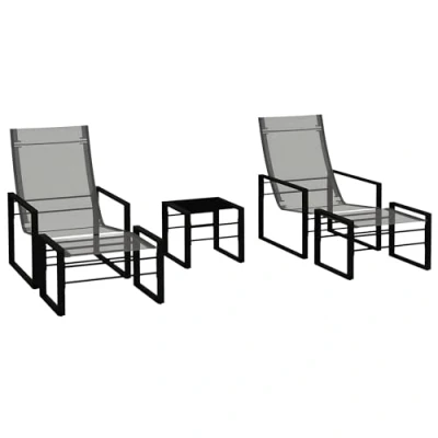 Afbeelding van Outsunny Buiten Bistroset Polyester 66x82.5x95cm Donkergrijs