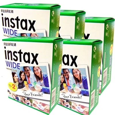 Afbeelding van Set van 5 PEZZI FUJIFILM INSTAX WIDE 100 FOTO 99 x 62 mm