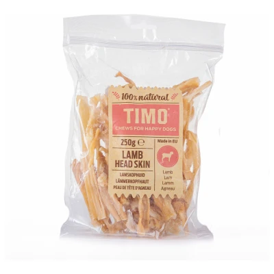 Afbeelding van Timo Lamskophuid Hondensnacks Lam 250 g