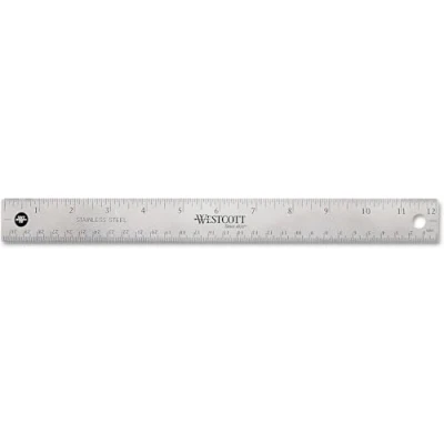 Afbeelding van Liniaal Westcott 30cm RVS met anti slip