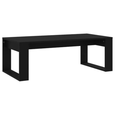 Image de vidaXL Table basse noir 102x50x35 cm bois d&#039;ingénierie823359