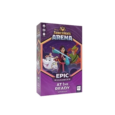 Afbeelding van Disney Sorcerer&#039;s Arena: Epic Alliances at The Ready Expansion Kenmerken Robin Hood, Mrs. Potts and Mulan Officieel gelicentieerd Strategy &amp; Family Board Game Leeftijd 13+