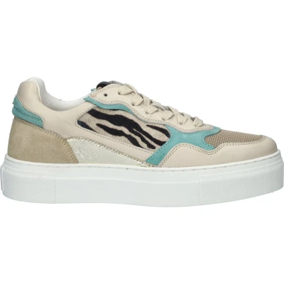 Afbeelding van Maruti Sneakers laag, Dames, Maat: 40, Offwhite blue zebra Leer
