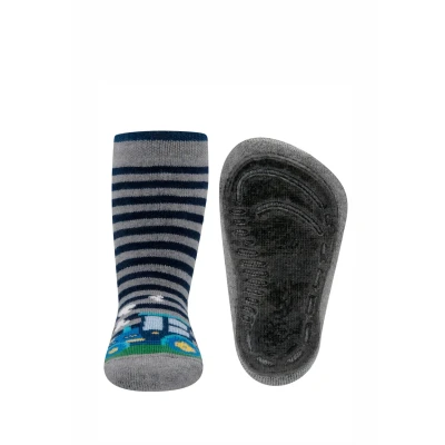 Afbeelding van Ewers Stopper Softstep Trecker Sokken voor kinderen, Maat: 18 19, Grau mel