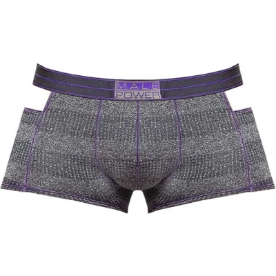 Afbeelding van Male Power Heather Haze Cutout Short grey L