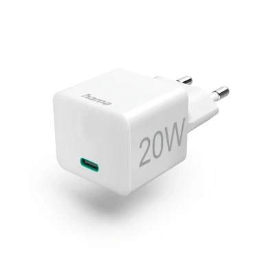 Afbeelding van Hama Snellader Usb C Pd/Qualcomm&amp;Reg; Mini Oplader 20 W Wit