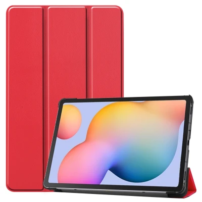 Afbeelding van iMoshion Tablet Hoes Geschikt voor Samsung Galaxy Tab S6 Lite (2022) / Trifold Bookcase Rood
