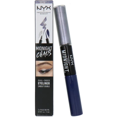 Afbeelding van NYX Midnight Chaos Dual Ended Eyeliner Purple/Mirror Image