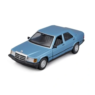 Afbeelding van Bburago Mercedes 190E 1987, blau 1:24 Auto