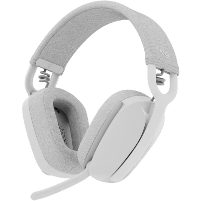 Afbeelding van Logitech ZONE VIBE 100 Over Ear headset Bluetooth Stereo Wit Ruisonderdrukking (microfoon), Noise Cancelling Volumeregeling, Microfoon uitschakelbaar (mute)
