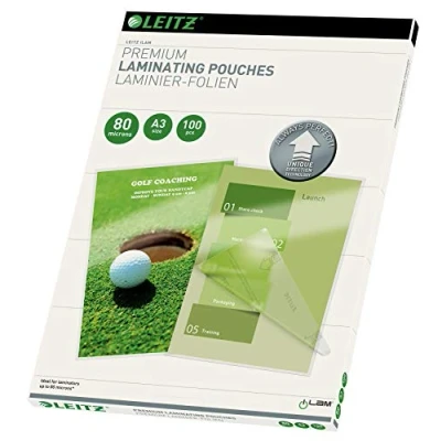 Afbeelding van Leitz Ilam Lamineerhoes Ft A3, 160 Micron (2 X 80 Micron), Pak Van 100 Stuks