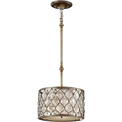 Afbeelding van Landelijke Hanglamp Steady Lighting Glas Landelijk E27 L: 31.8cm Voor Binnen Woonkamer Eetkamer Zilver