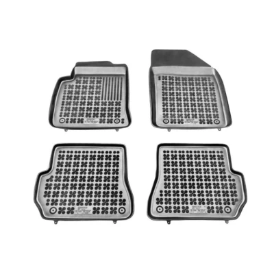 Afbeelding van REZAW PLAST 200603 Vloermatset Rubber voor en achter 4 Zwart Op maat gemaakt FORD: FIESTA 5