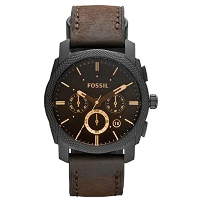 Afbeelding van Fossil heren Machine horloge FS4656 in de kleur Donkerbruin