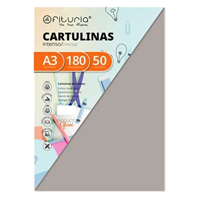Afbeelding van 50 stuks, A3, 180 g, grijs
