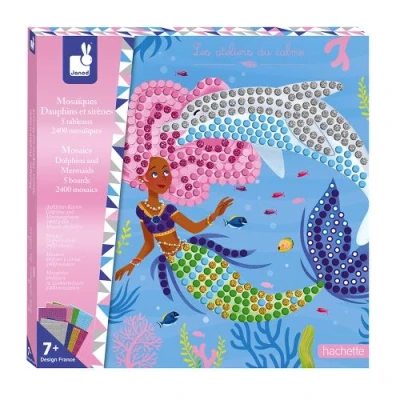 Image de Kit créatif Janod Mosaïques Dauphins et sirènes