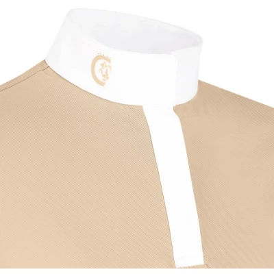 Afbeelding van Kentucky Horsewear Wedstrijdshirt Tokyo Meisjes Lange Mouw Beige Maat 150 Ademend &amp; Elastisch