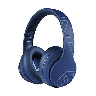 Afbeelding van PowerLocus P6 draadloze Over Ear Koptelefoon Inklapbaar Bluetooth Hoofdtelefoon Met microfoon Blauw