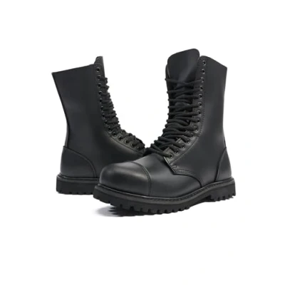 Afbeelding van Brandit Veterlaarzen, Heren, Maat: 47, Black Leer
