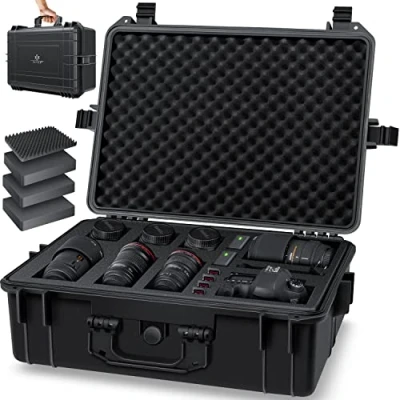 Afbeelding van KESSER® Camera Koffer Cameratas Draagtas Beschermtas schuimrubber plukschuim L