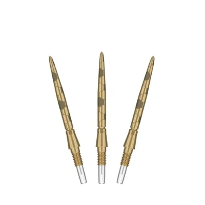 Afbeelding van TARGET Darts Swiss Point Storm Steel Dart Points, Onyx (3 Pack Set van Tips) 26 mm Goud Verwissel Punten, Reserve Tips, Professionele Accessoires