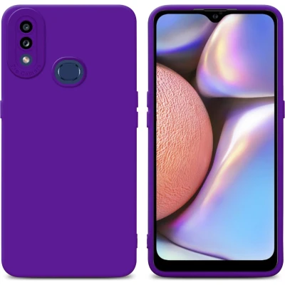 Afbeelding van Cadorabo Hoesje geschikt voor Samsung Galaxy A10s / M01s in Fluid DONKER PAARS Beschermhoes gemaakt van flexibel TPU silicone Cover Case