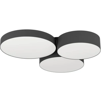 Afbeelding van EGLO connect.z Barbano Z Plafondlamp 60,5 cm Zwart/Wit Instelbaar RGB &amp; wit licht Dimbaar Zigbee