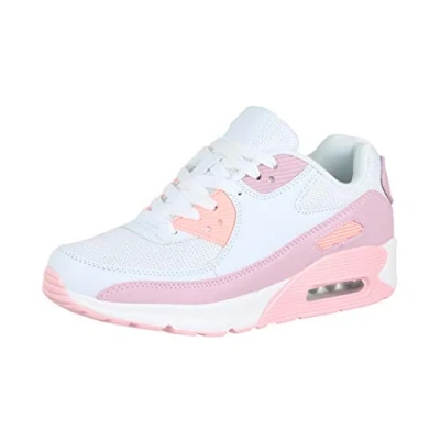 Afbeelding van Elara Chunkyrayan Sportschoenen, uniseks, Roze/grijs.