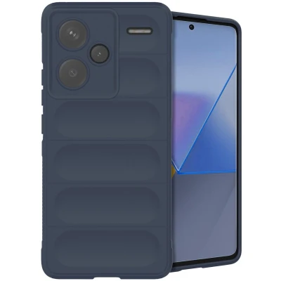 Afbeelding van iMoshion Hoesje Geschikt voor Xiaomi Redmi Note 13 Pro Plus (5G) Siliconen EasyGrip Backcover Donkerblauw
