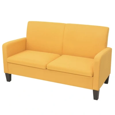 Afbeelding van Tweezitsbank 135x65x76 cm geel