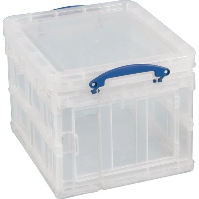 Afbeelding van Really Useful Box opbergdoos 35 liter opvouwbaar, transparant