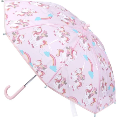 Afbeelding van Disney Minnie Mouse paraplu roze D66 cm met eenhoorns voor kinderen
