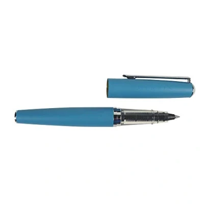 Afbeelding van Jacques Herbin 21613T metalen rollerbalpen met patroon, blauw