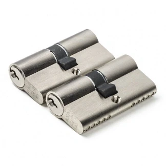 Afbeelding van Cilinder AXA 2 stuks (Dubbel, Gelijksluitend, SKG**, 30/30 mm, Vernikkeld, 6 sleutels)