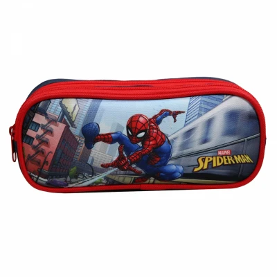 Afbeelding van Marvel Spiderman 2 vaks pennenetui rood 23x7x10