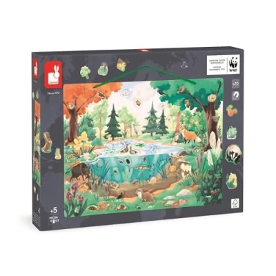 Afbeelding van Janod wwf magnetisch bord flora en fauna 70st